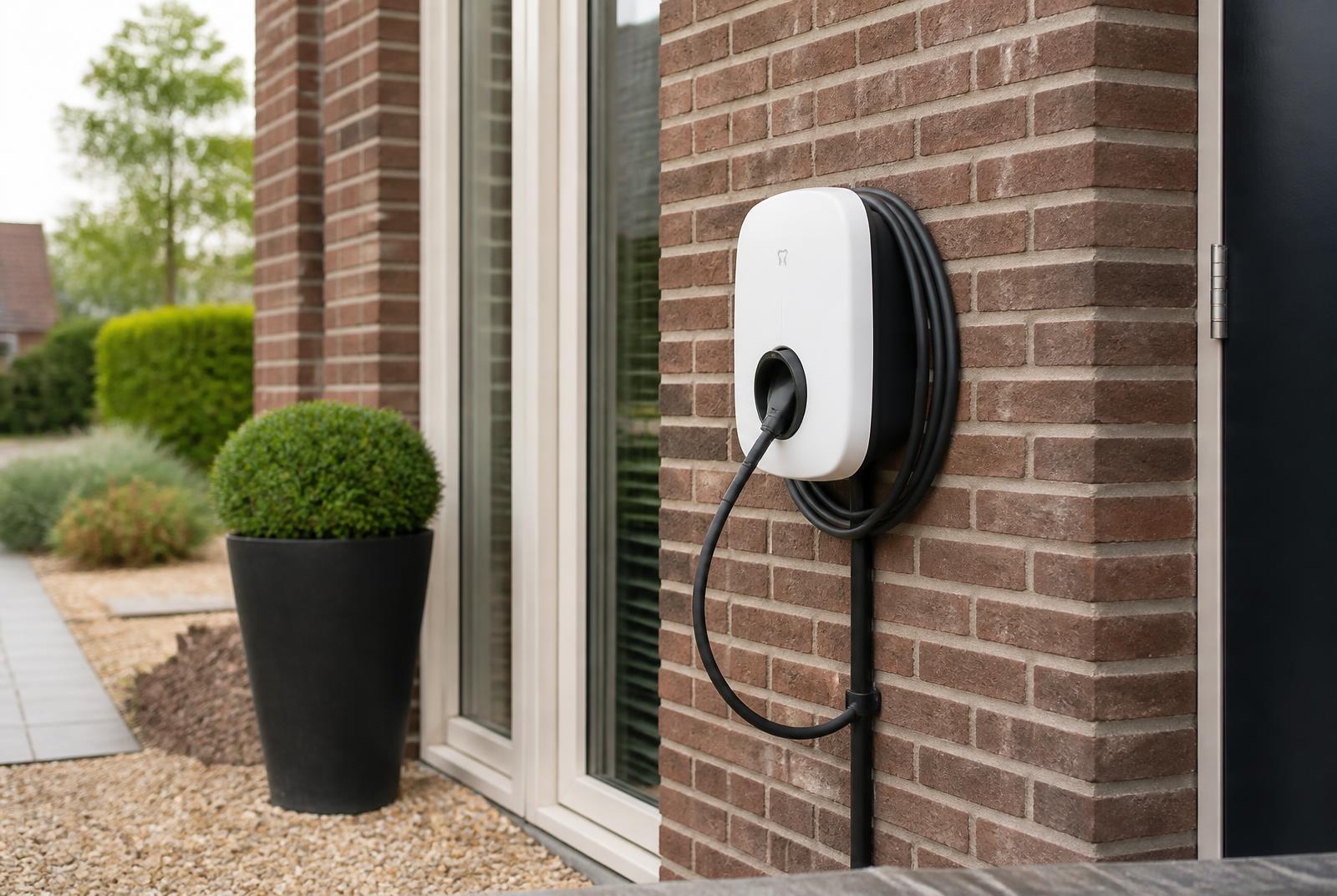Laadpaal geïnstalleerd aan woning in Zeeland